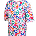 Bluza medyczna męska w kolorowe wzory