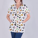 Bluza medyczna W20 w zwierzaki - Producent Anilon