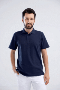 Koszulka polo medyczna męska granatowa