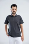 Koszulka polo medyczna męska szara