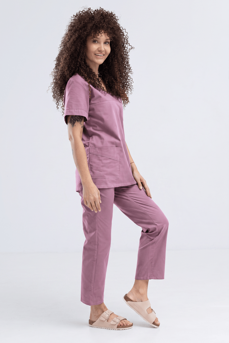 Bluza medyczna damska bawełniana różowa W20 eco