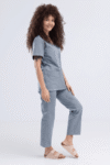 Bluza medyczna damska bawełniana szara W20 eco